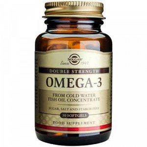 Solgar Double Strength Omega 3 Ιχθυέλαιο 30 μαλακές κάψουλες