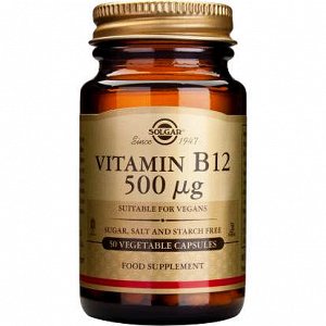 Solgar Vitamin B-12 500ug 50V.Caps