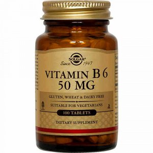 Solgar Vitamin B6 50mg 100Tabs