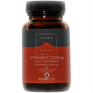 Terra Nova Vitamin C 250mg Multi-Ascorbate non acid complex  50V.Caps