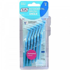 Tepe Angle Μεσοδόντια Οδοντόβουρτσα Size 3 - 0.6mm (Μπλέ) 6Τμχ
