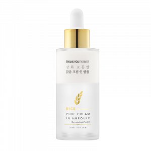 Thank You Farmer Rice Pure Cream In Ampoule 50ml