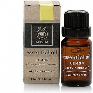 Apivita Essential Oil Αιθέριο Έλαιο Λεμονιού 10ml