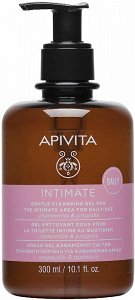 Apivita Intimate Daily – Απαλό Gel Καθαρισμού Για Την Ευαίσθητη Περιοχή Με Αντλία, 300ml