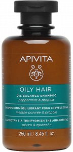 Apivita Oil Balance Shampoo - Σαμπουάν Ρύθμισης Λιπαρότητας, 250ml