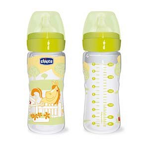 Chicco Μπιμπερόν Well Being 0 BPA 250ml "Romantic", Θηλή Σιλικόνης