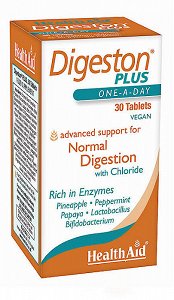 Health Aid Digeston Plus - Πεπτικά Ένζυμα, Προβιοτικά & Φυτικά Εκχυλίσματα, 30Tabs