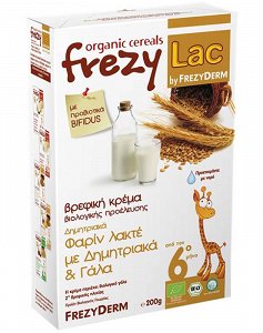 Frezyderm Frezylac Βιολογική Βρεφική Κρέμα Φαρίν Λακτέ Με Δημητριακά Και Γάλα 200g