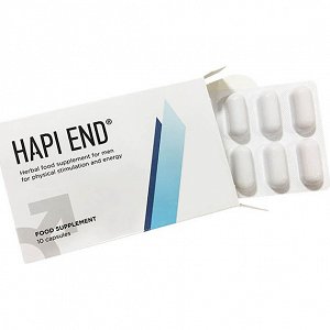 Hapi End - Ανδρικό Συμπλήρωμα διατροφής για Φυσική Διέγερση και ενέργεια, 10Tabs