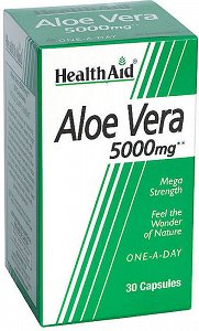 Health Aid Aloe Vera - Αλόη Βέρα 5000mg, 30Caps