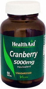 Health Aid Cranberry - Κράνμπερυ 5000mg, 60Tabs