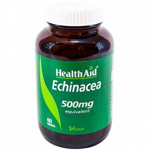 Health Aid Echinacea (Purpurea) 500mg - Εχινάκεια σε Ταμπλέτες,  60Tabs