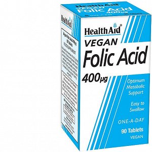 Health Aid Folic Acid 400mg - Φολικό Οξύ, 90Tabs