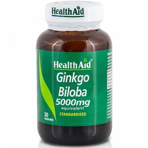 Health Aid Ginkgo Biloba 5000mg 30Caps