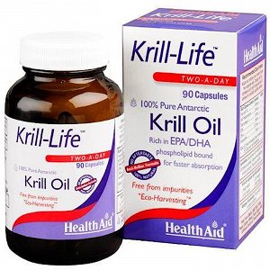 Health Aid Krill-life - Έλαιο Κριλ Ανταρκτικής, 90Caps