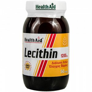 Health Aid Lecithin 1200mg - Λεκιθίνη 1200mg, 50Caps