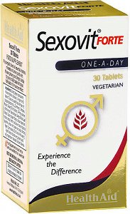 Health Aid Sexovit Forte - Φυσική Υποστήριξη για Γυναίκες και Άνδρες, 30Tabs