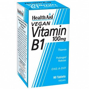 Health Aid Vitamin B1 100mg - Θειαμίνη, 90Tabs
