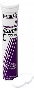 Health Aid Vitamin C 1000mg – Φραγκοστάφυλο,  20eff.tabs