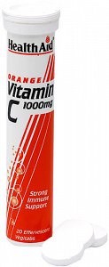 Health Aid Vitamin C 1000mg - Πορτοκάλι,  20eff.tabs