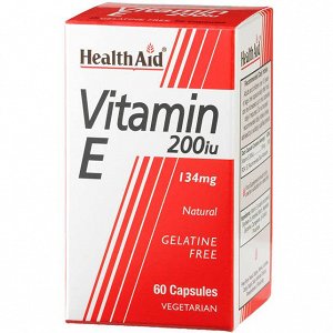 Health Aid Vitamin E 200i.u. - Φυσική Βιταμίνη Ε, 60Caps