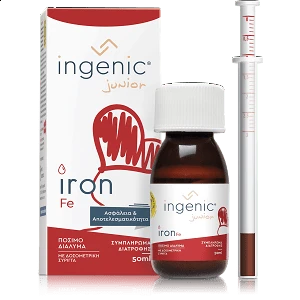 Ingenic Junior Iron Πόσιμο Διάλυμα 50ml