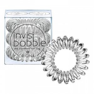 Invisibobble Original Crystal Clear - Λαστιχάκι Μαλλιών, 3Τμχ