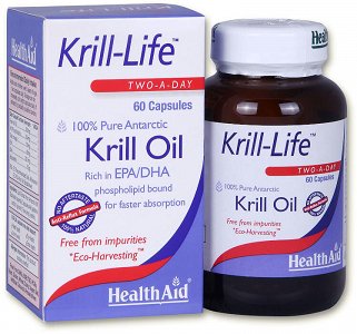 Health Aid Krill-life - Έλαιο Κριλ Ανταρκτικής, 60Caps