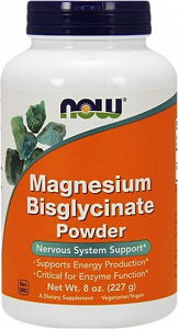 Now Foods Magnesium Bisglycinate Powder 227gr