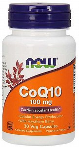 Now CoQ10 100mg with Hawthorn Berry 30V.Caps