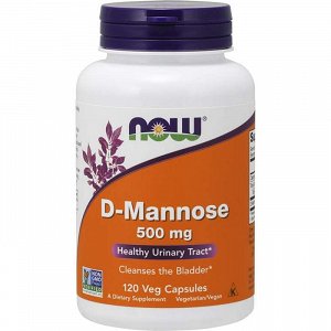 Now D-Mannose 500 mg, 120Caps