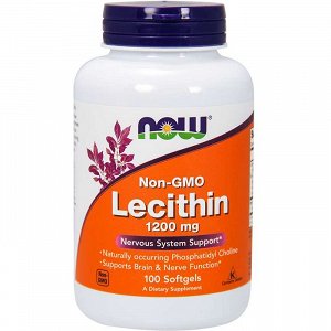 Now Lecithin 1200 mg, 100Caps