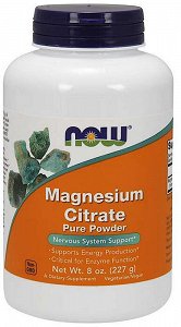 Now Magnesium Citrate Pure Powder, 227g