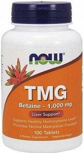 Now TMG (Trimethylglycine) 1,000 mg, 100Tabs