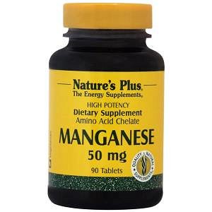Nature''s Plus Manganese 50mg 90Tabs