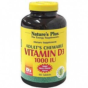 Nature''s Plus Adult''s Chewable Vitamin D3 90Chew.Tabs