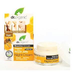 DR ORGANIC Κρέμα Νύχτας με Βασιλικό Πολτό 50ml