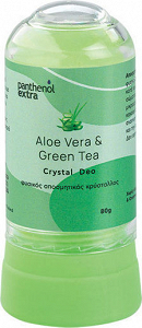 Panthenol Extra Aloe Vera & Green Tea Crystal Deo Αποσμητικό Roll-On με Αλόη & Πράσινο Τσάι 80gr