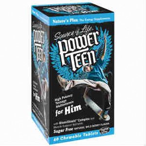 Nature''s Plus Power-Teen for Him 60chew.Tabs