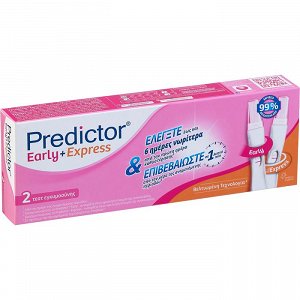 Predictor Early & Express Τεστ Εγκυμοσύνης 2τμχ