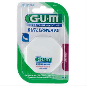 GUM ButlerWeave® 1055 Unwaxed οδοντικό νήμα