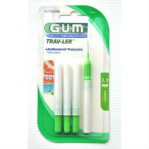 GUM 1414 TRAV-LER 1,1MMX6 Taperedx10w/caps Μεσοδόντια βουρτσάκια