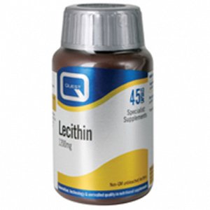 Quest Vitamins UNBLEACHED LECITHIN 1200mg 45 caps