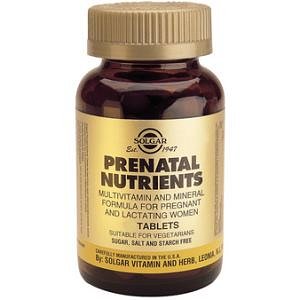 Solgar Prenatal Nutrients 120tabs