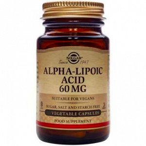 Solgar Alpha Lipoic Acid 60mg, 30V.caps