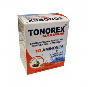 Medichrom Tonorex Maximum Ειδικό Συμπλήρωμα Διατροφής 15 φακελίσκοι Κεράσι