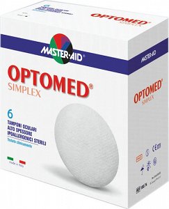 MASTER AID OPTOMED SIMPLEX Οφθαλμικά Επιθέματα 6 Τεμάχια