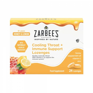 Zarbee’s Garganta & Extra Immunidad Παστίλιες για Παιδιά για Ξηρό Βήχα Lemon 24τμχ