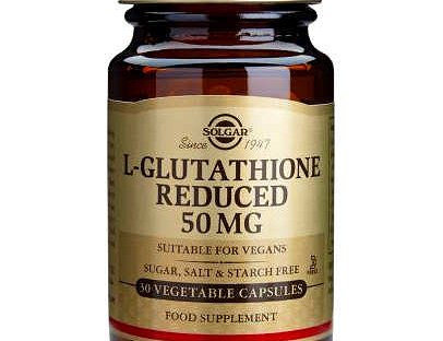 solgar l glutathione 50 mg Solgar L-Glutathione 50mg 30 φυτικές κάψουλες