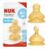 Nuk First Choice+ Θηλή από Καουτσούκ Μεσαίας Ροής για 6+ μηνών(2τμχ)